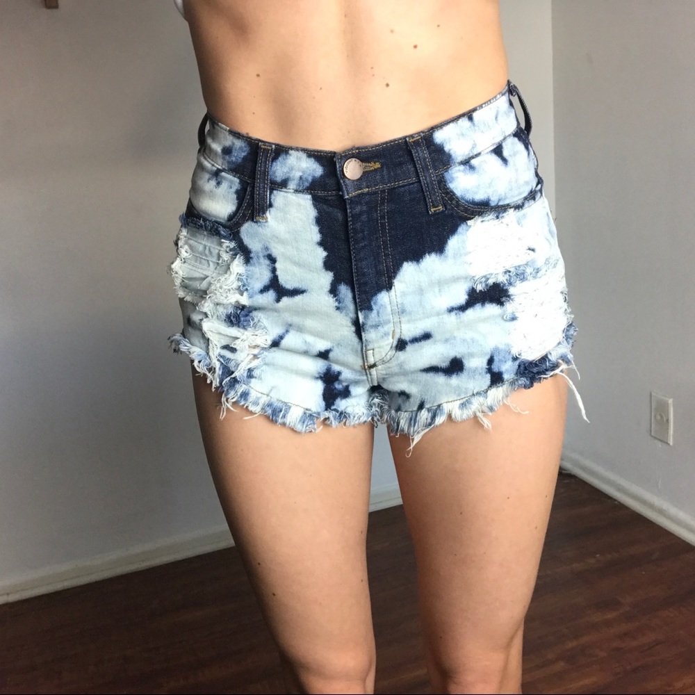 Vibrant MIU High Waisted Jean Shorts